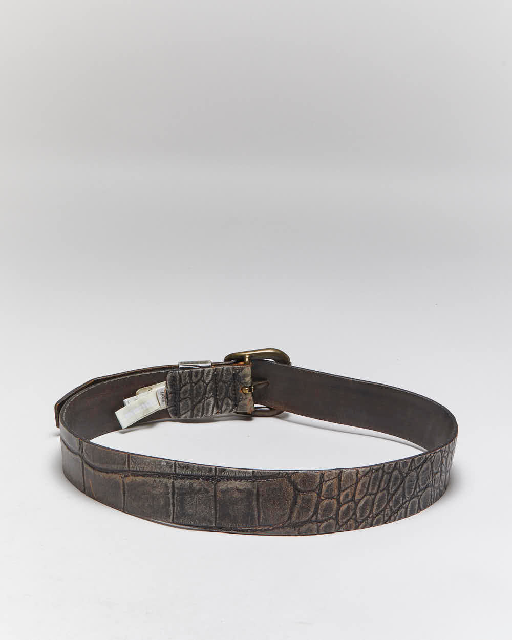 Vintage Y2k 00s Diesel Leather Belt - W32-W36