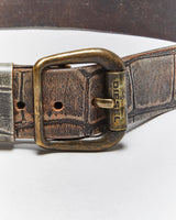 Vintage Y2k 00s Diesel Leather Belt - W32-W36