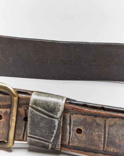 Vintage Y2k 00s Diesel Leather Belt - W32-W36
