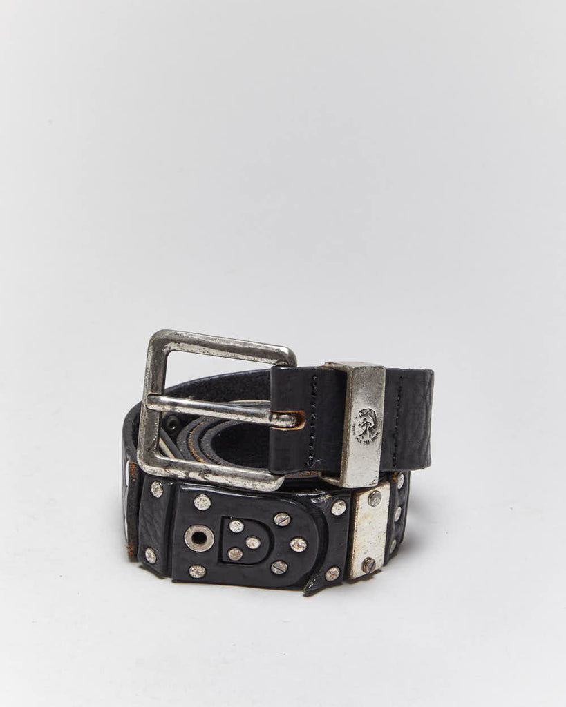 Vintage Y2k 00s Diesel Leather Belt - W33-W38 – Rokit