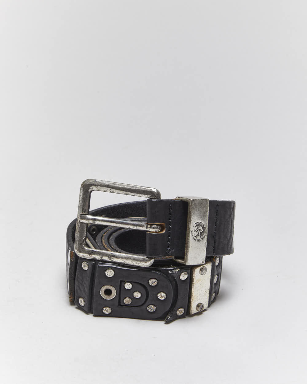 Vintage Y2k 00s Diesel Leather Belt - W33-W38