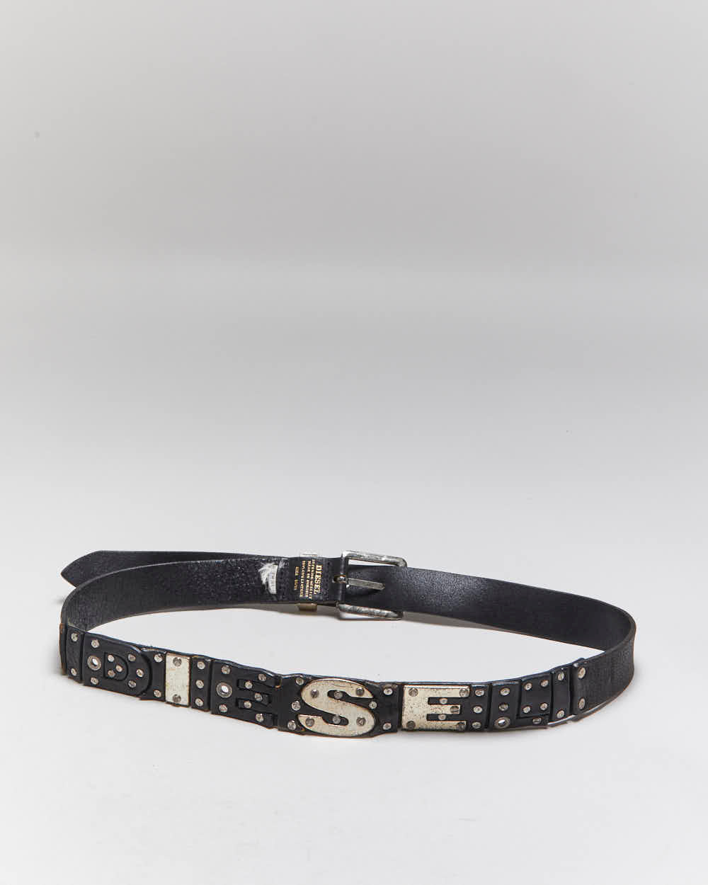 Vintage Y2k 00s Diesel Leather Belt - W33-W38