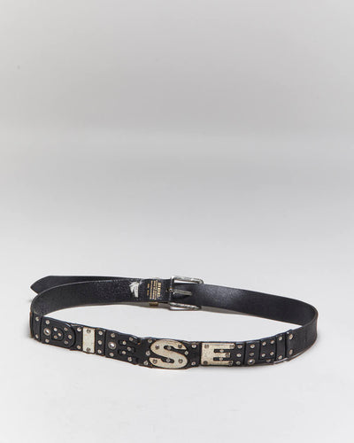 Vintage Y2k 00s Diesel Leather Belt - W33-W38