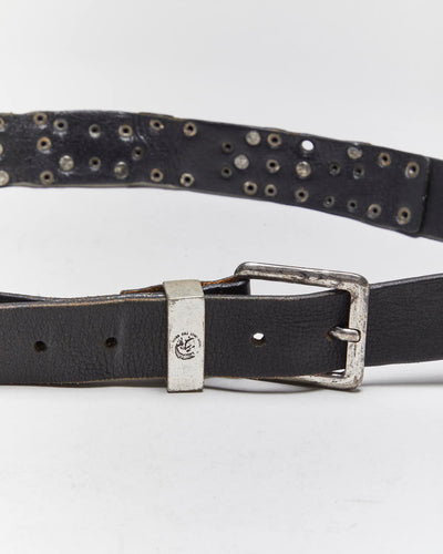 Vintage Y2k 00s Diesel Leather Belt - W33-W38