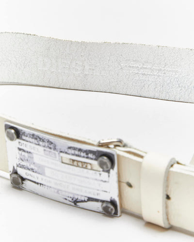 Vintage Y2k 00s Diesel Leather Belt - W30-W34