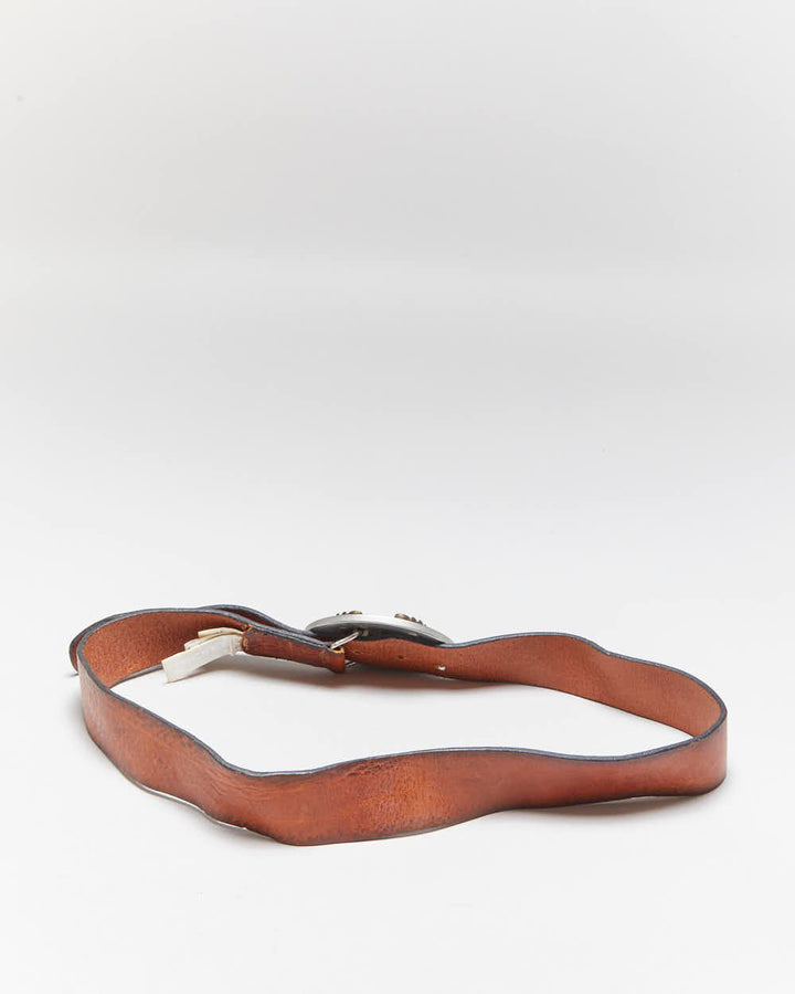 Vintage  Diesel Chunky Buckle Leather Belt - W32-W36