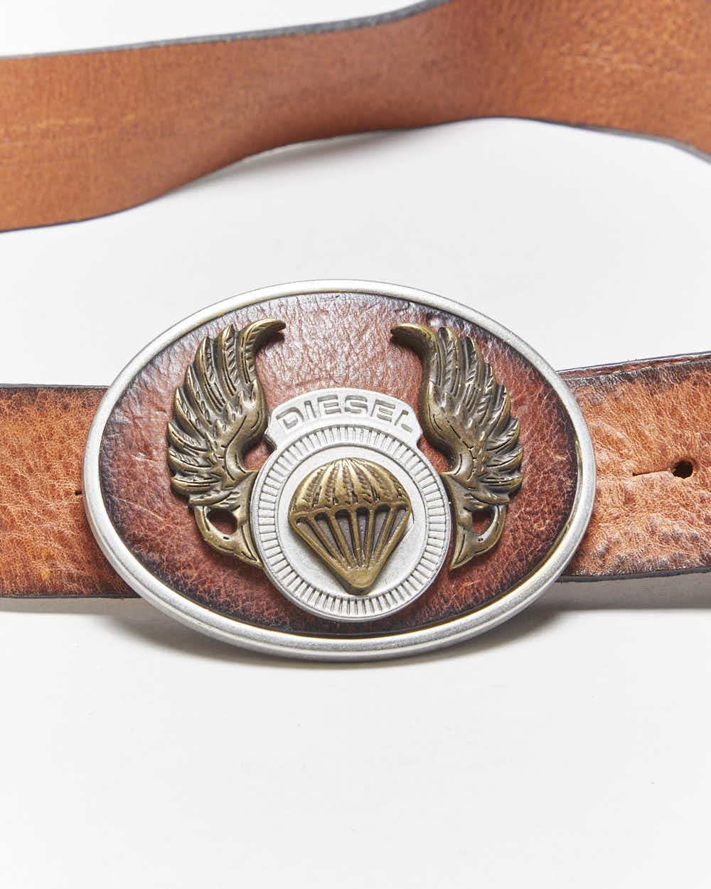 Vintage  Diesel Chunky Buckle Leather Belt - W32-W36