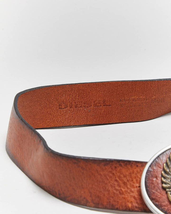 Vintage  Diesel Chunky Buckle Leather Belt - W32-W36