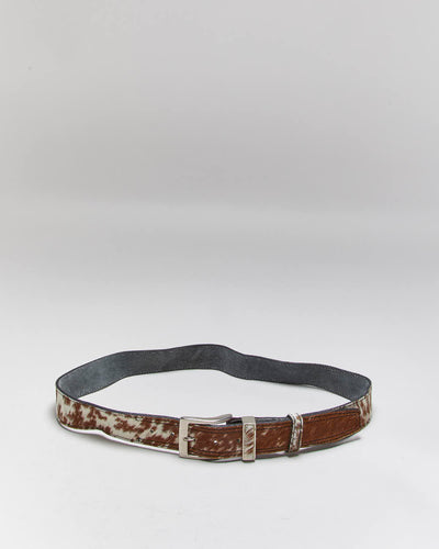 Vintage Pony Hair Leather Belt - W35-W39