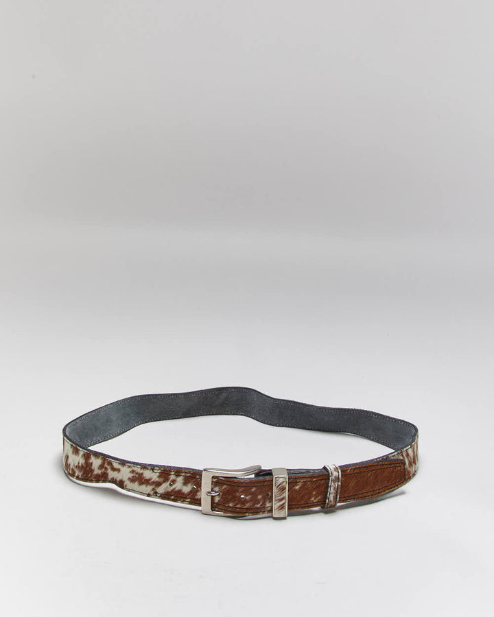 Vintage Pony Hair Leather Belt - W35-W39