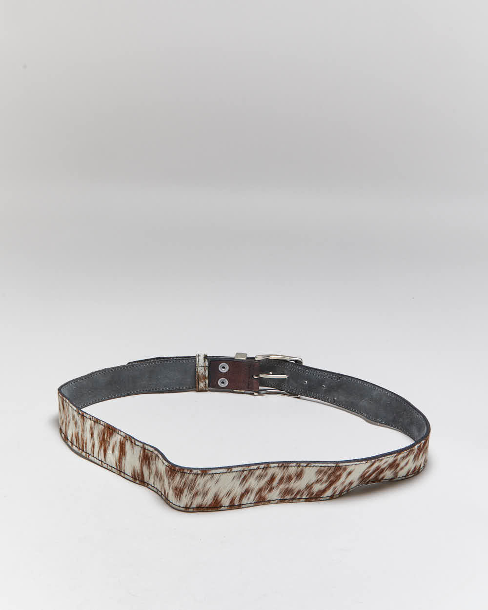 Vintage Pony Hair Leather Belt - W35-W39