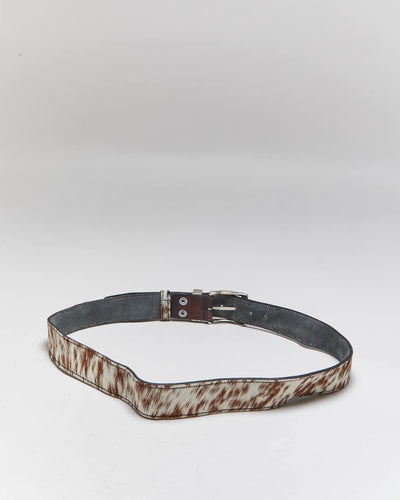 Vintage Pony Hair Leather Belt - W35-W39