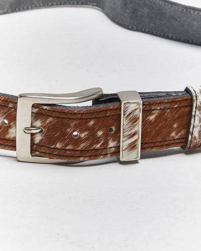 Vintage Pony Hair Leather Belt - W35-W39
