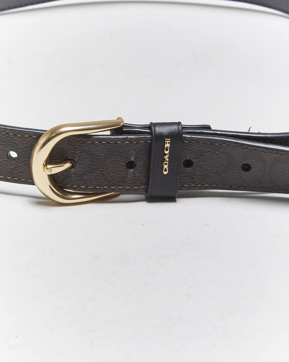 Vintage Coach Monogram Leather Belt - W28-W32
