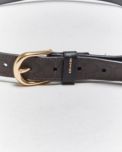 Vintage Coach Monogram Leather Belt - W28-W32