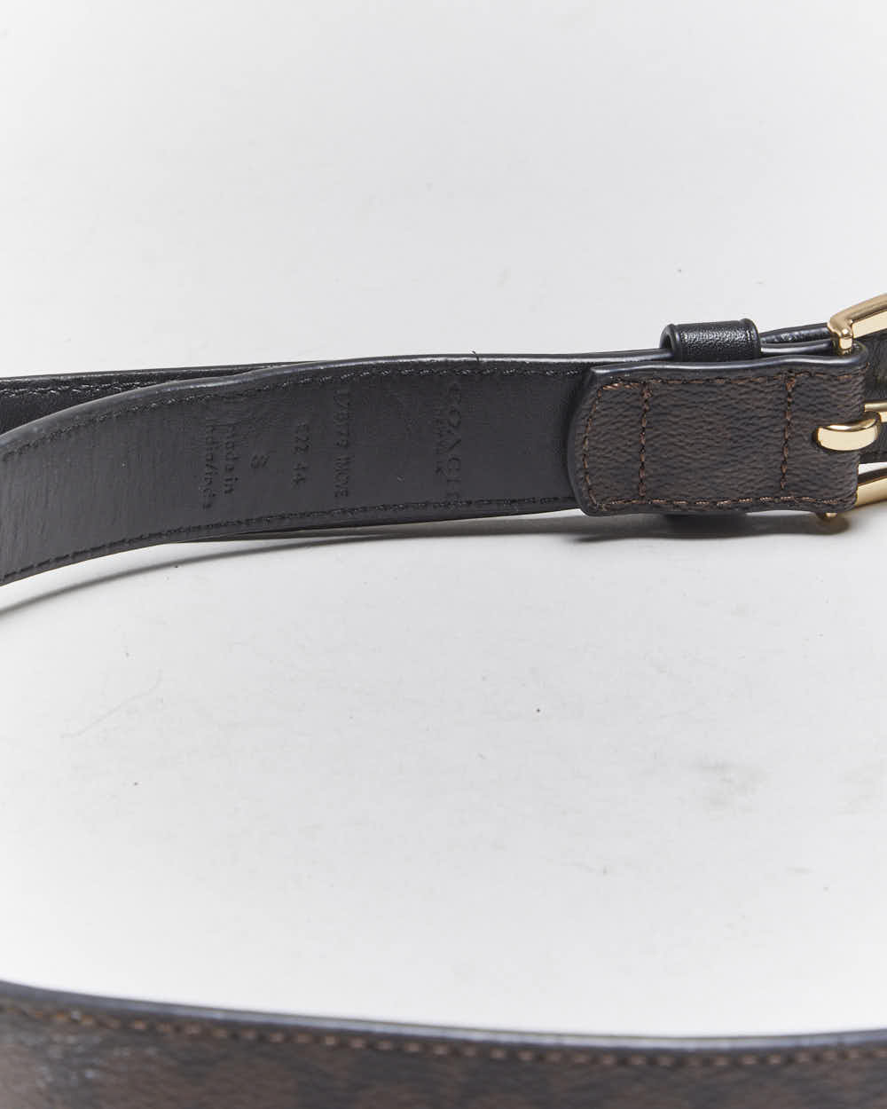 Vintage Coach Monogram Leather Belt - W28-W32