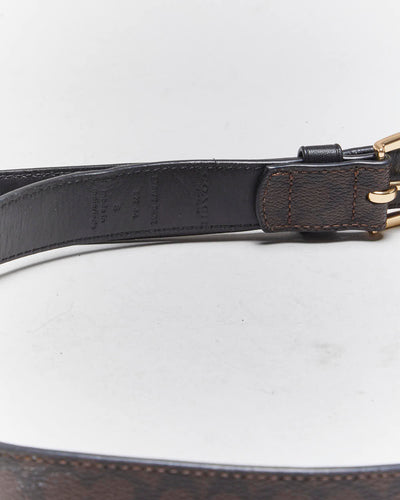 Vintage Coach Monogram Leather Belt - W28-W32