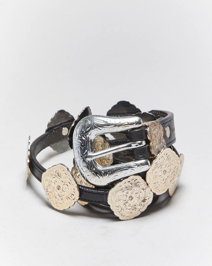 Vintage Lady Nadim Western Leather Belt - W32-W26