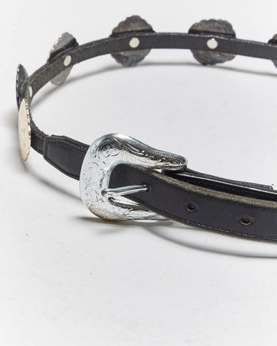 Vintage Lady Nadim Western Leather Belt - W32-W26