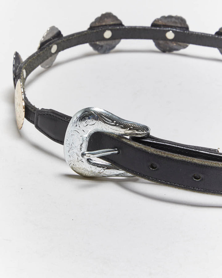 Vintage Lady Nadim Western Leather Belt - W32-W26