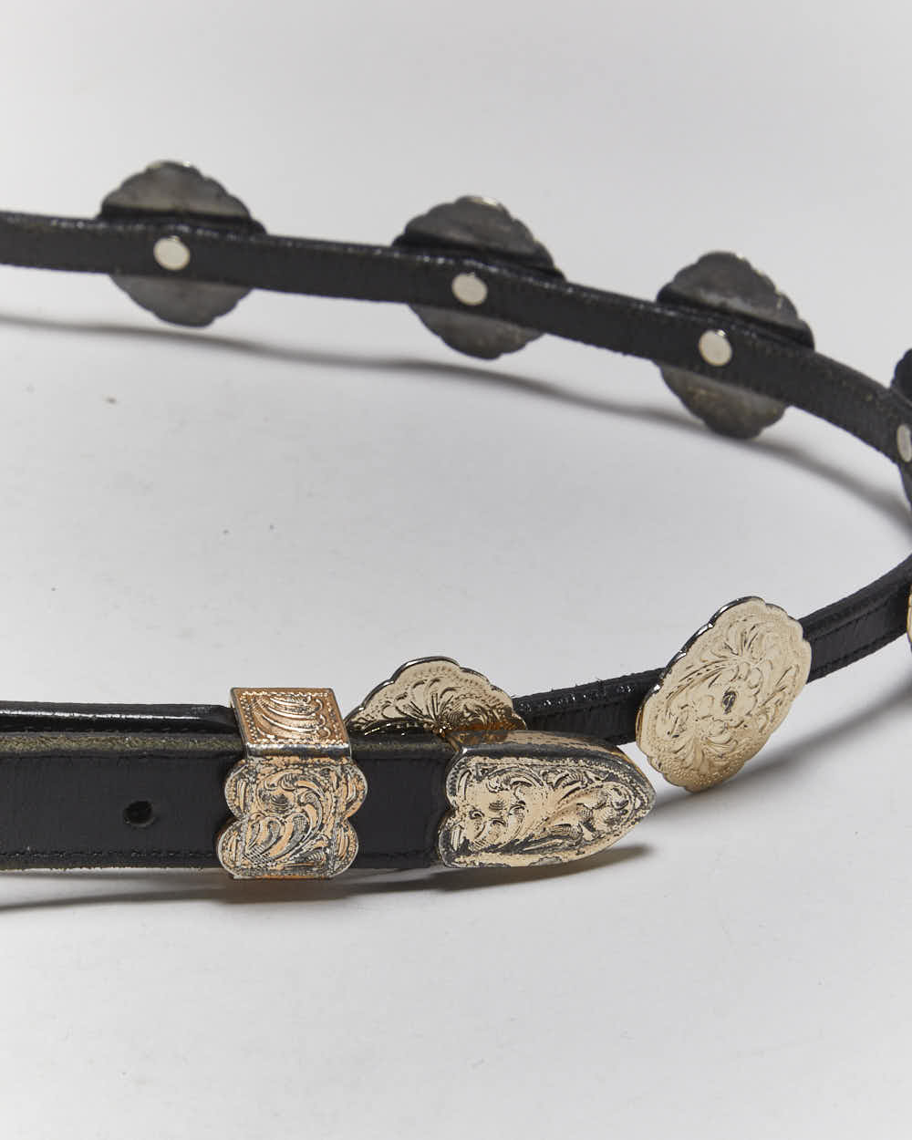 Vintage Lady Nadim Western Leather Belt - W32-W26
