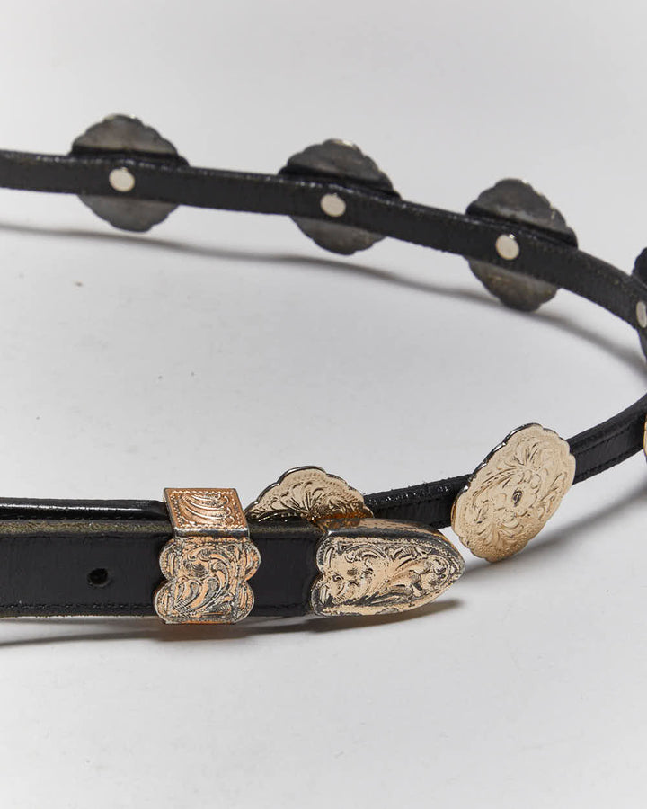 Vintage Lady Nadim Western Leather Belt - W32-W26