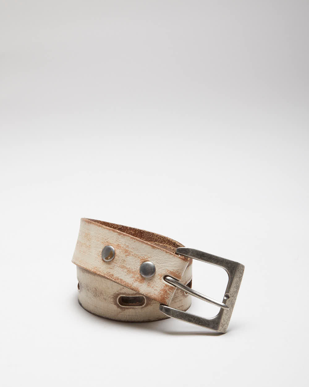 Vintage Distressed Look Leather Belt W32-W41