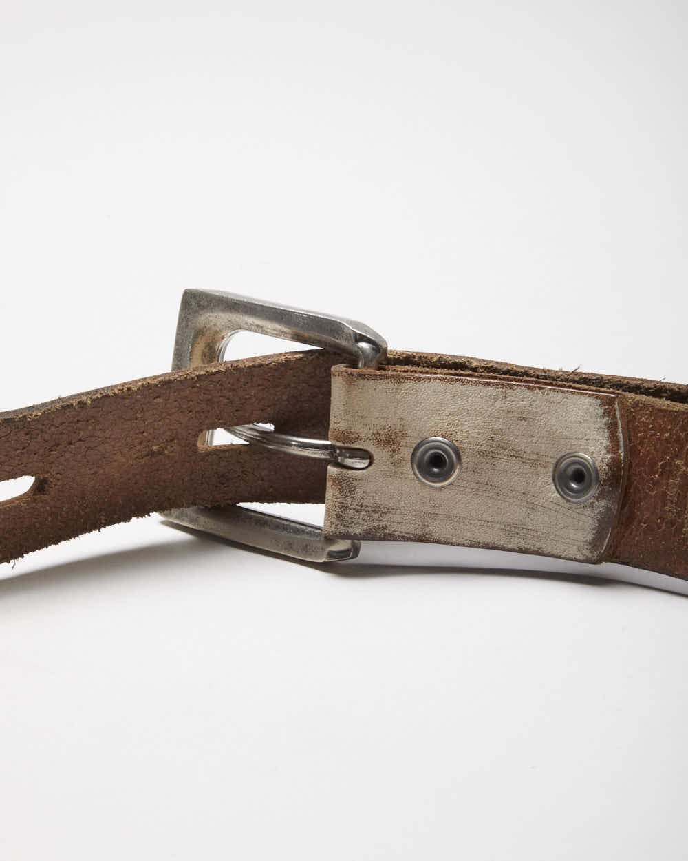 Vintage Distressed Look Leather Belt W32-W41