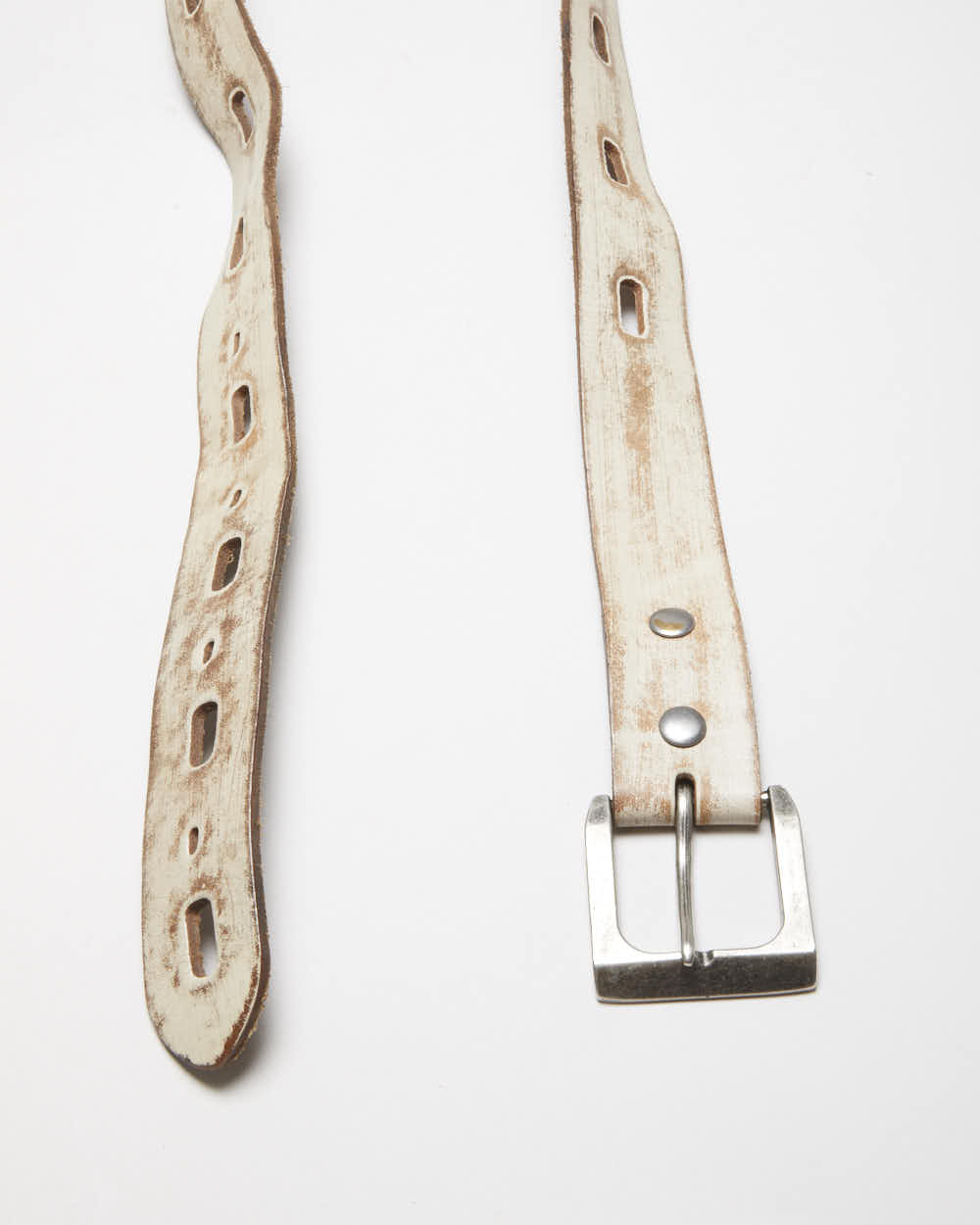 Vintage Distressed Look Leather Belt W32-W41