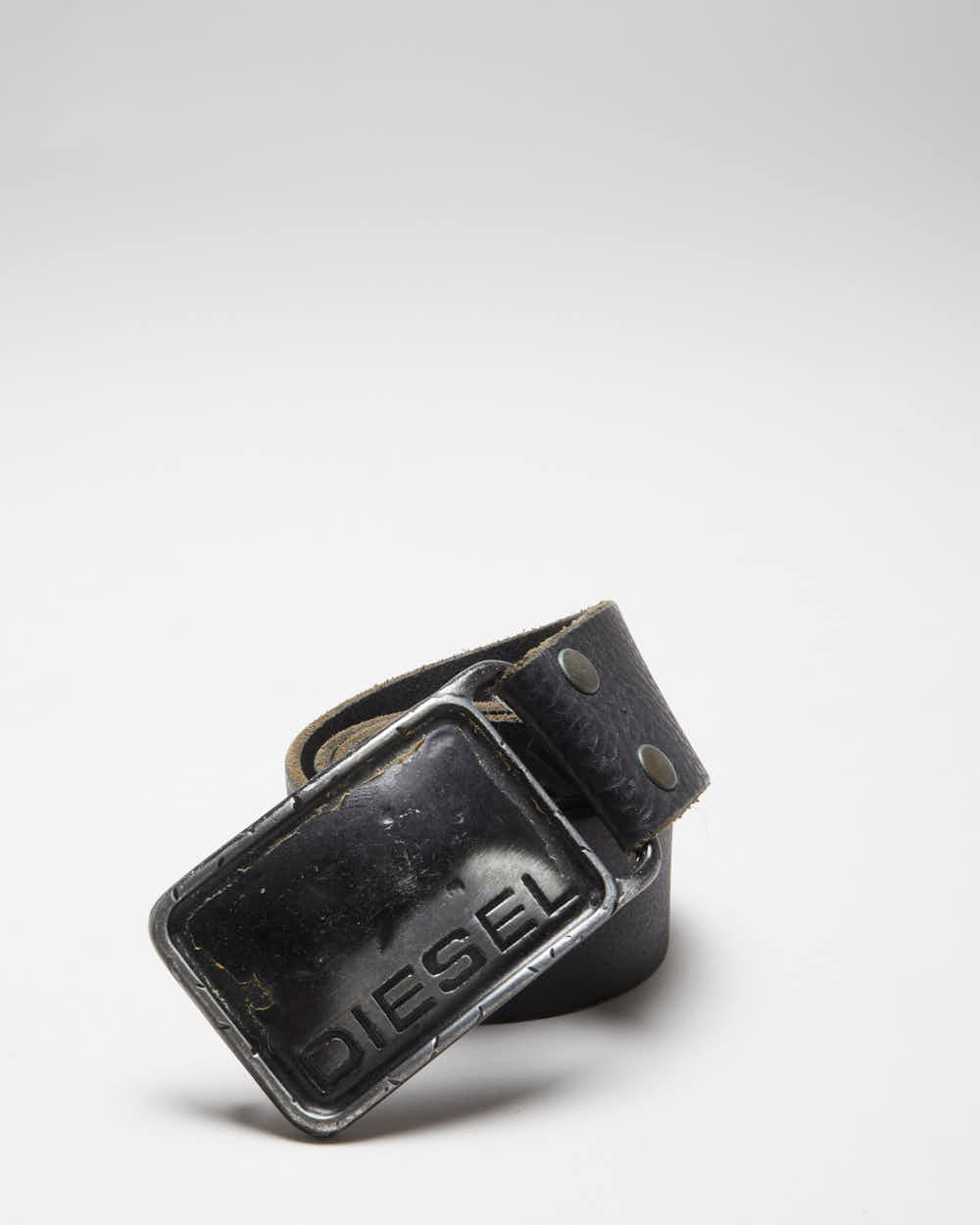 Vintage 00s Diesel Leather Belt W25-W30