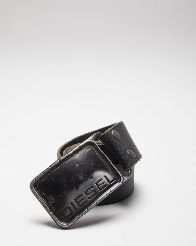 Vintage 00s Diesel Leather Belt W25-W30