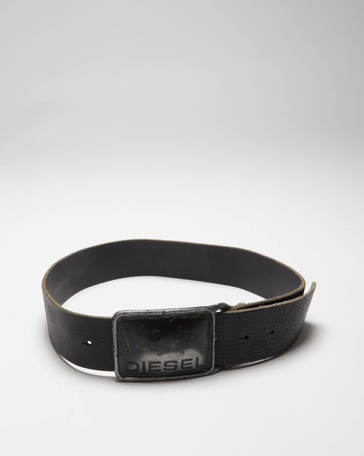 Vintage 00s Diesel Leather Belt W25-W30