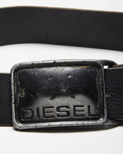 Vintage 00s Diesel Leather Belt W25-W30