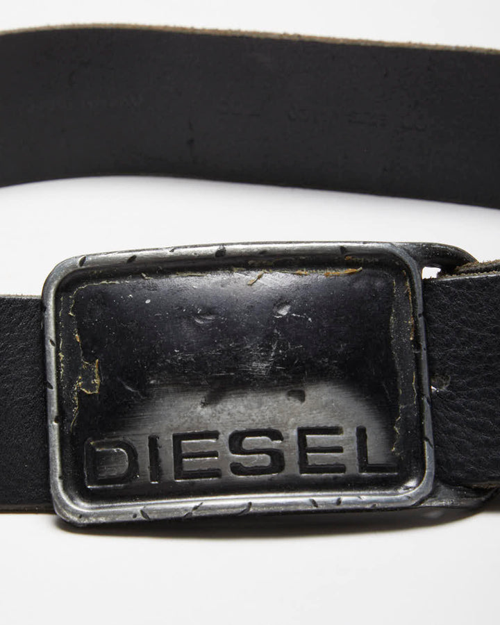 Vintage 00s Diesel Leather Belt W25-W30