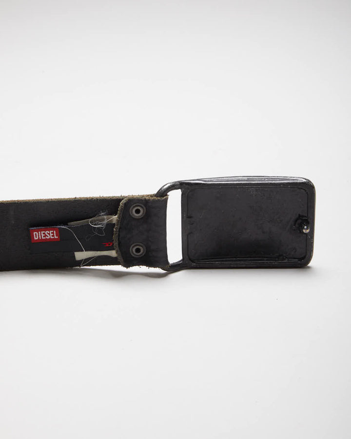Vintage 00s Diesel Leather Belt W25-W30