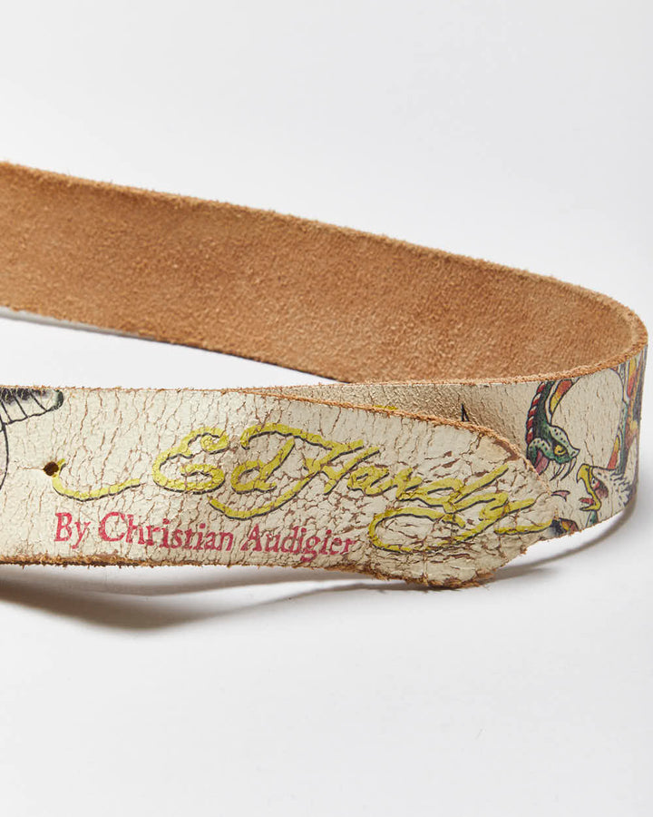 Vintage Y2k 00s Ed Hardy By Christian Audigier Belt - W34-W42