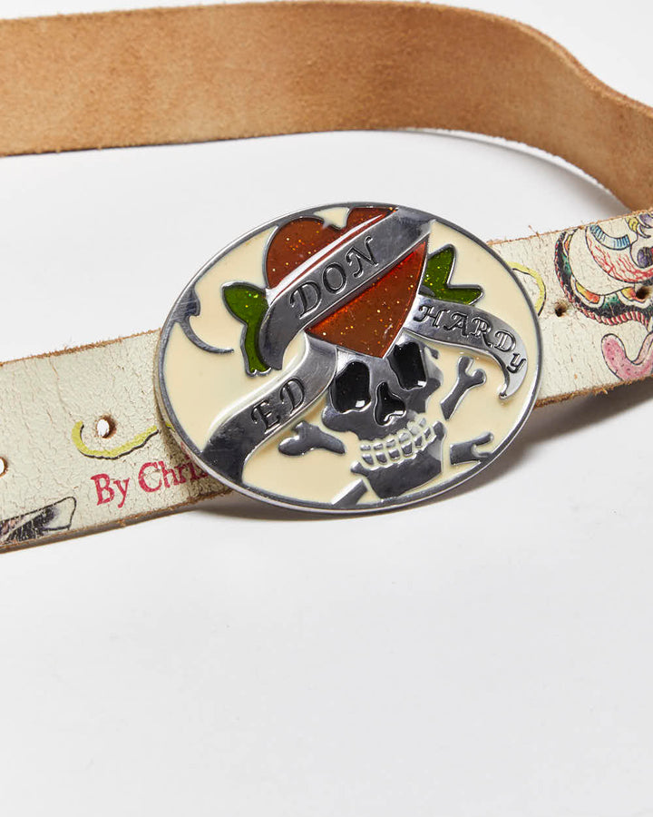 Vintage Y2k 00s Ed Hardy By Christian Audigier Belt - W34-W42