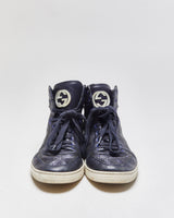 Gucci Imprime High Top Leather Trainers - UK6.5