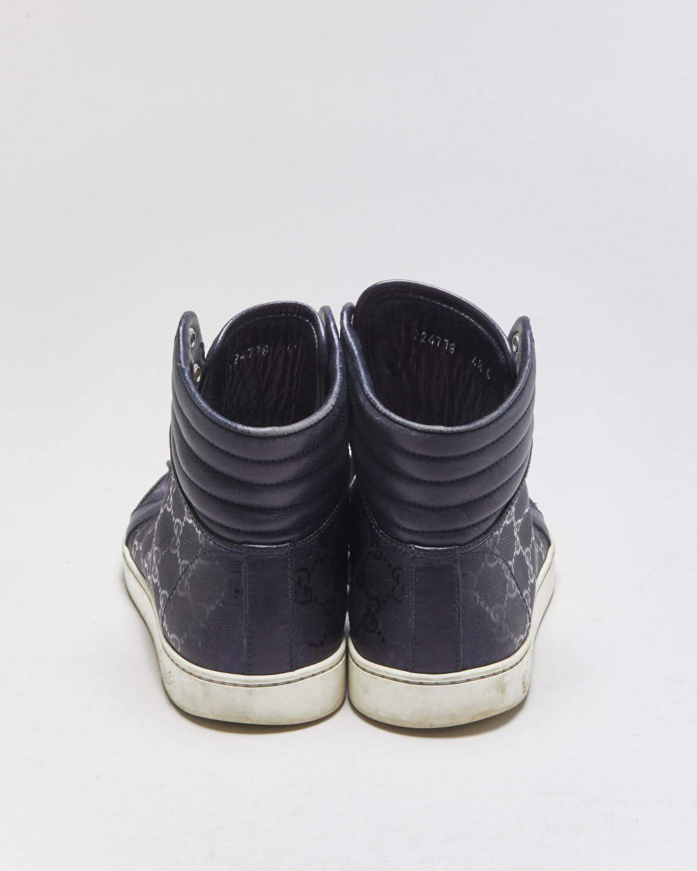 Gucci Imprime High Top Leather Trainers - UK6.5