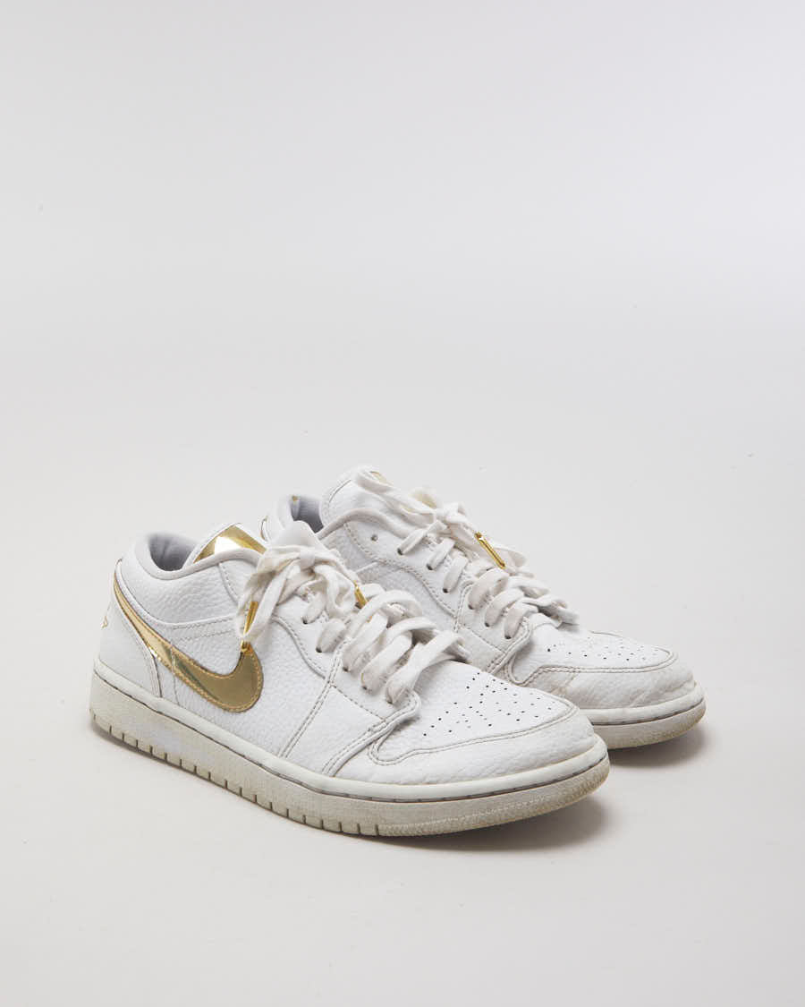 Jordan 1 Low White Metallic Gold - EU 38.5