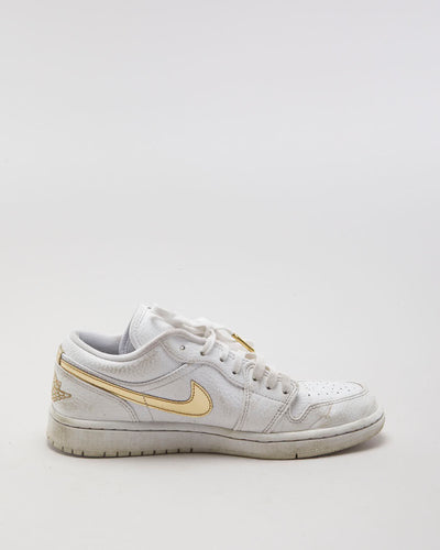 Jordan 1 Low White Metallic Gold - EU 38.5