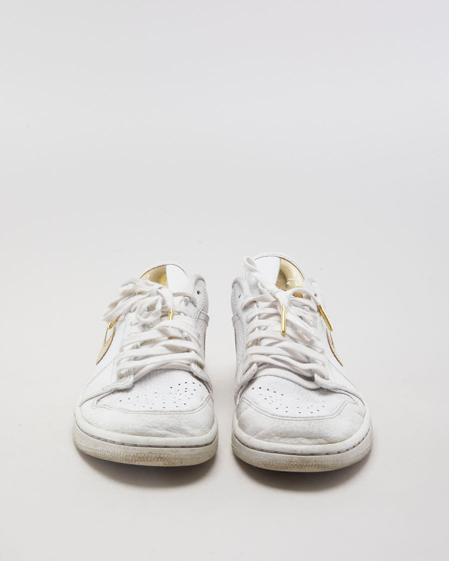 Jordan 1 Low White Metallic Gold - EU 38.5