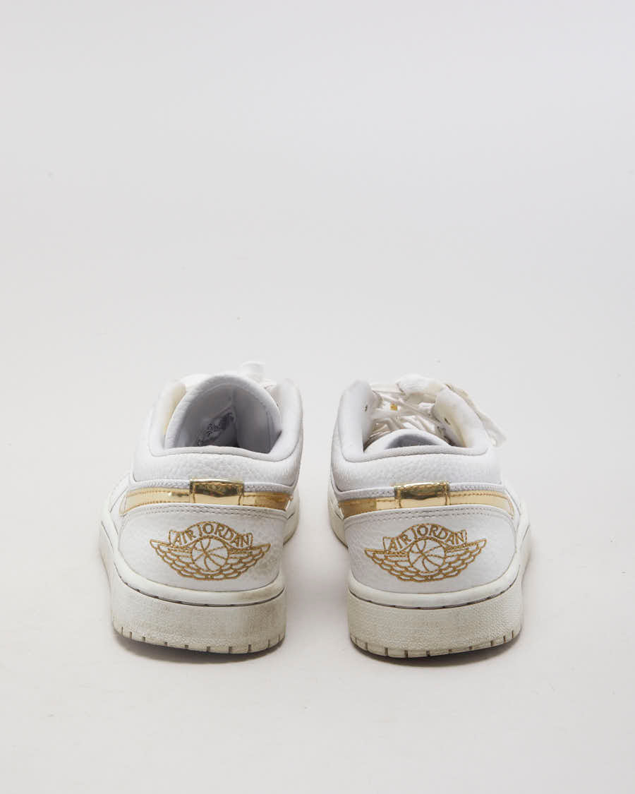 Jordan 1 Low White Metallic Gold - EU 38.5