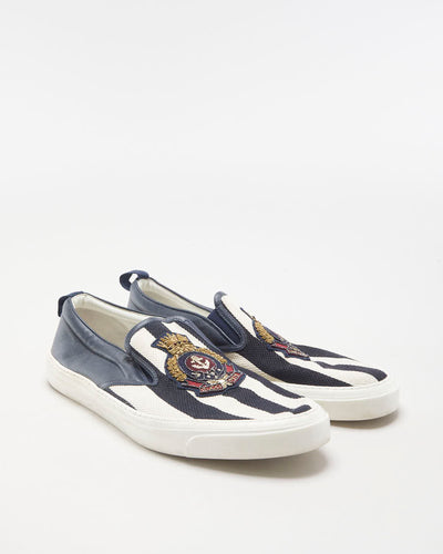 Gucci Canvas Anchor Slip On Trainers - EU44