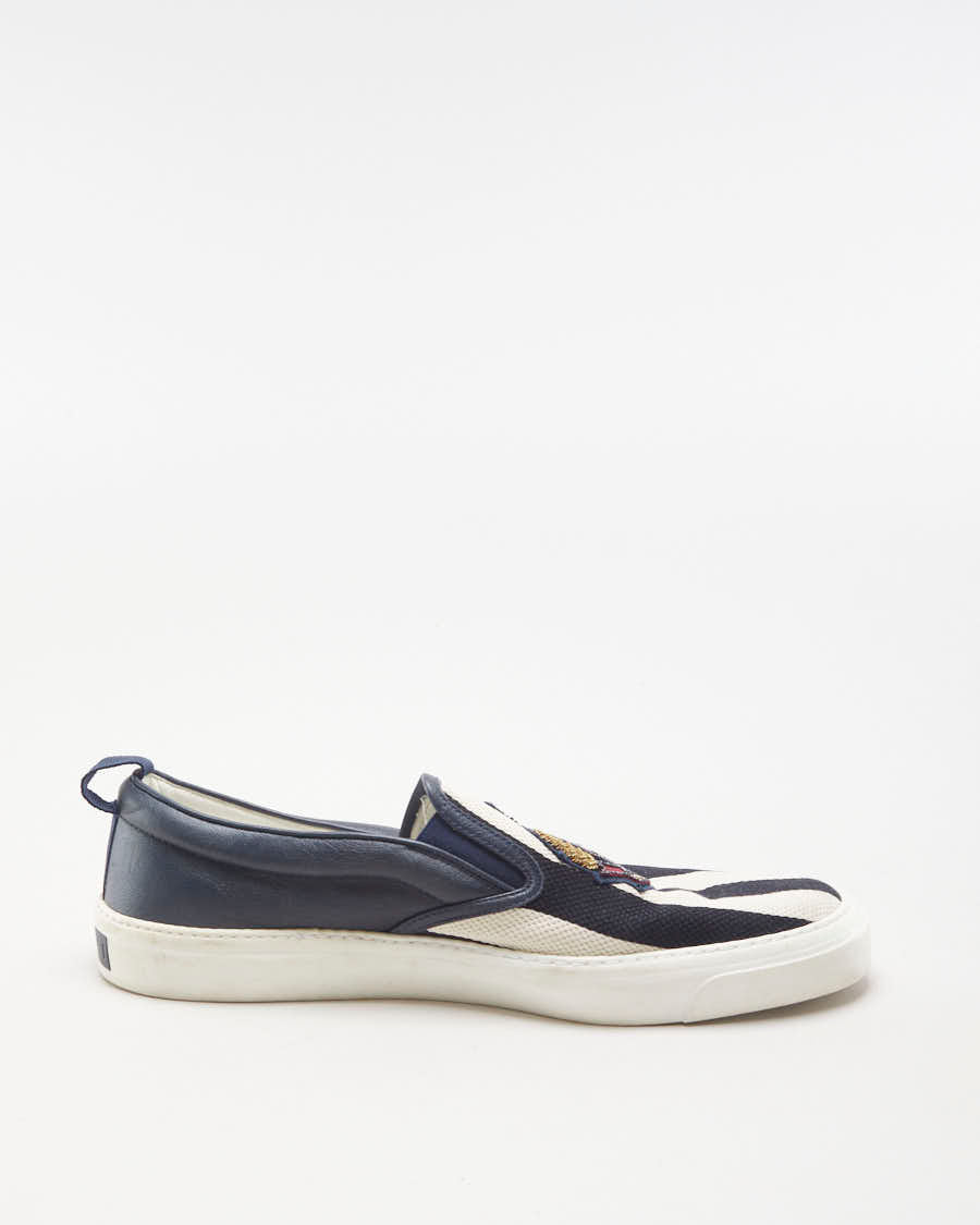 Gucci Canvas Anchor Slip On Trainers - EU44