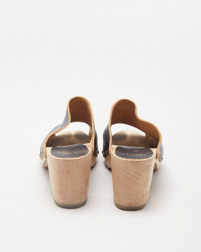 Basabo Angela Leather Mules - EU39