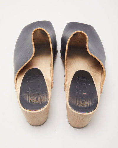 Basabo Angela Leather Mules - EU39