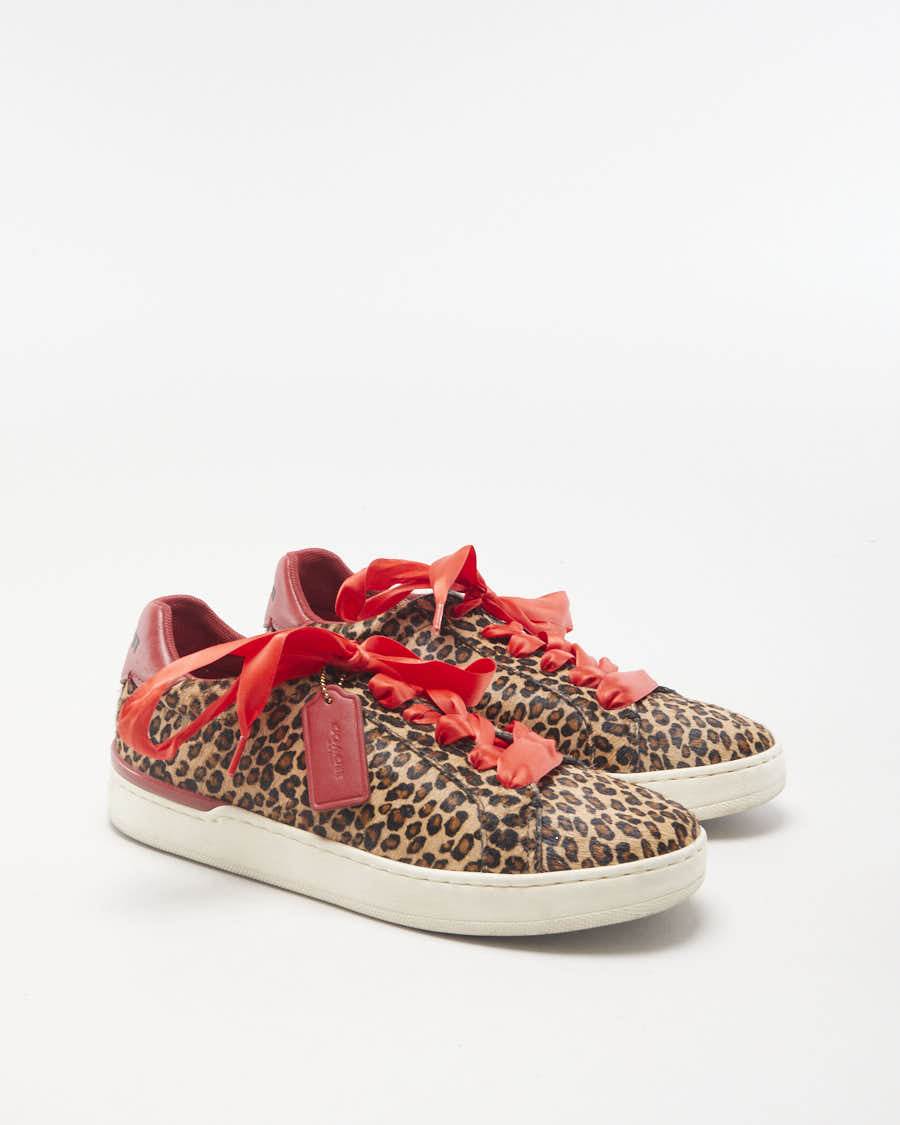 Coach Leopard Print Trainers - EU 37.5