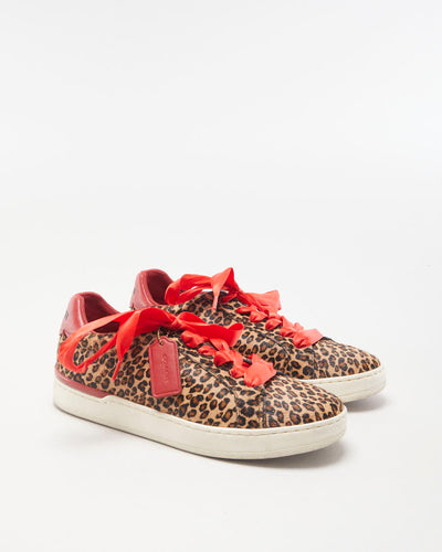 Coach Leopard Print Trainers - EU 37.5