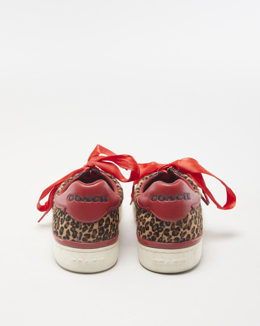 Coach Leopard Print Trainers - EU 37.5